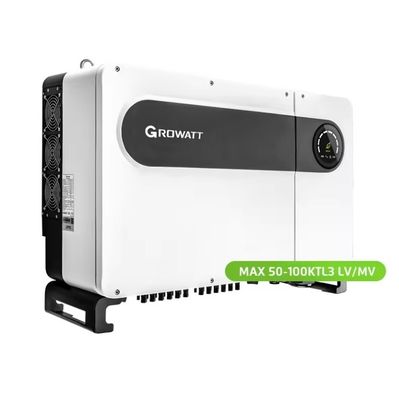 Τύπος εξόδου 50/60HZ Growatt MAX50-80KTL3 LV Ηλιακός μετατροπέας για εμπορική χρήση