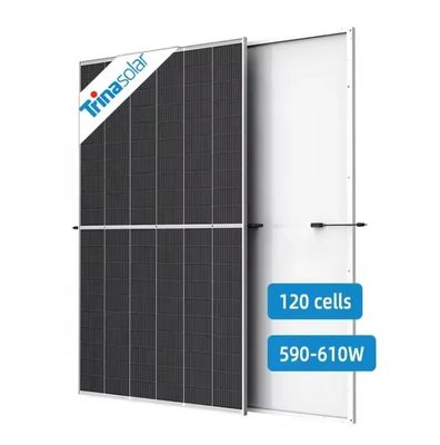 IP68 Δυνατότητα διασύνδεσης Πίνακας ηλιακής μονάδας μονοκρυσταλλικού τύπου με μισό κύτταρο 590W 595W 600W 605W 610W