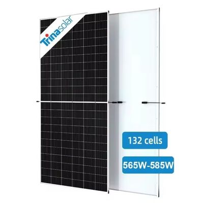 565W-585W Μονοκρυσταλλικό ηλιακό πάνελ 132 μισά κύτταρα για το ηλιακό σύστημα με βάρος 28,8 κιλά