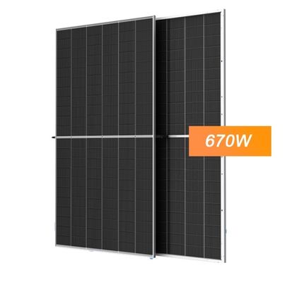 210mm Half Cut Cell Τύπος N Διπρόσωπο Διπλό Γυάλινο Ηλιακό Πίνακα 695W Φωτοβολταϊκό ΦΩΤΟΠΟΛΑΙΚΟ Μοντέλο