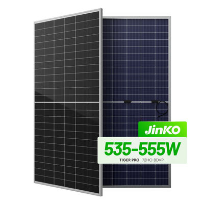 Μονοκρυσταλλική ηλιακή μονάδα Jinkosolar JKM535-555M με τεχνολογία διπλής γυάλινης διπλής όψης