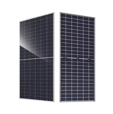 580W-605W Αριθμός κυττάρων 144 Μισά κυττάρα Διπλό γυάλινο διπρόσωπο μονοκρυσταλλικό ηλιακό πάνελ