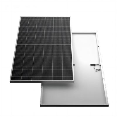 Μονοκρυσταλλική φωτοβολταϊκή μονάδα 605W με λευκό πλάτος και φρέμα ανωτισμένου αλουμινίου